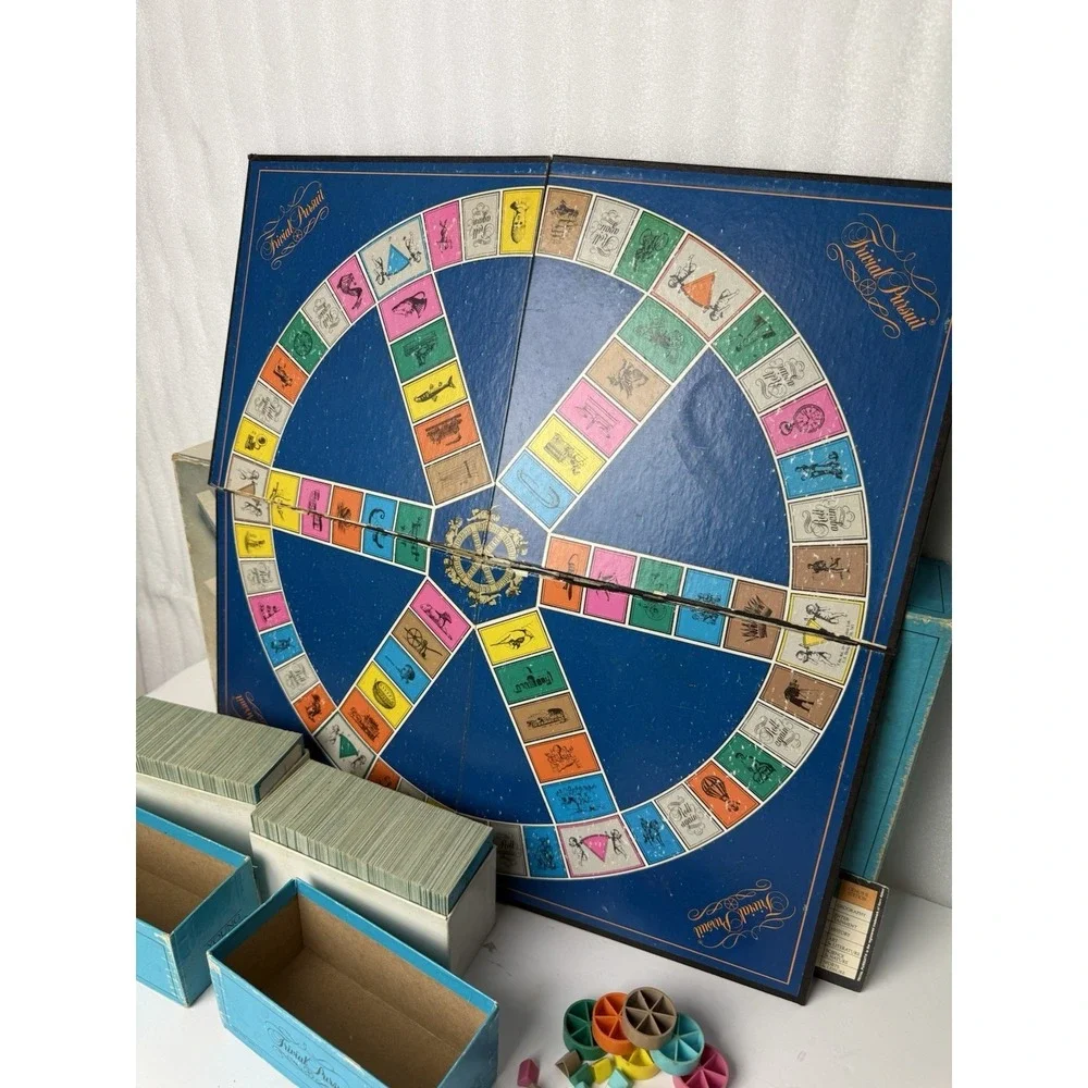 Vintage 80's Original Trivial Pursuit Master Game Genus + Young Players Edition